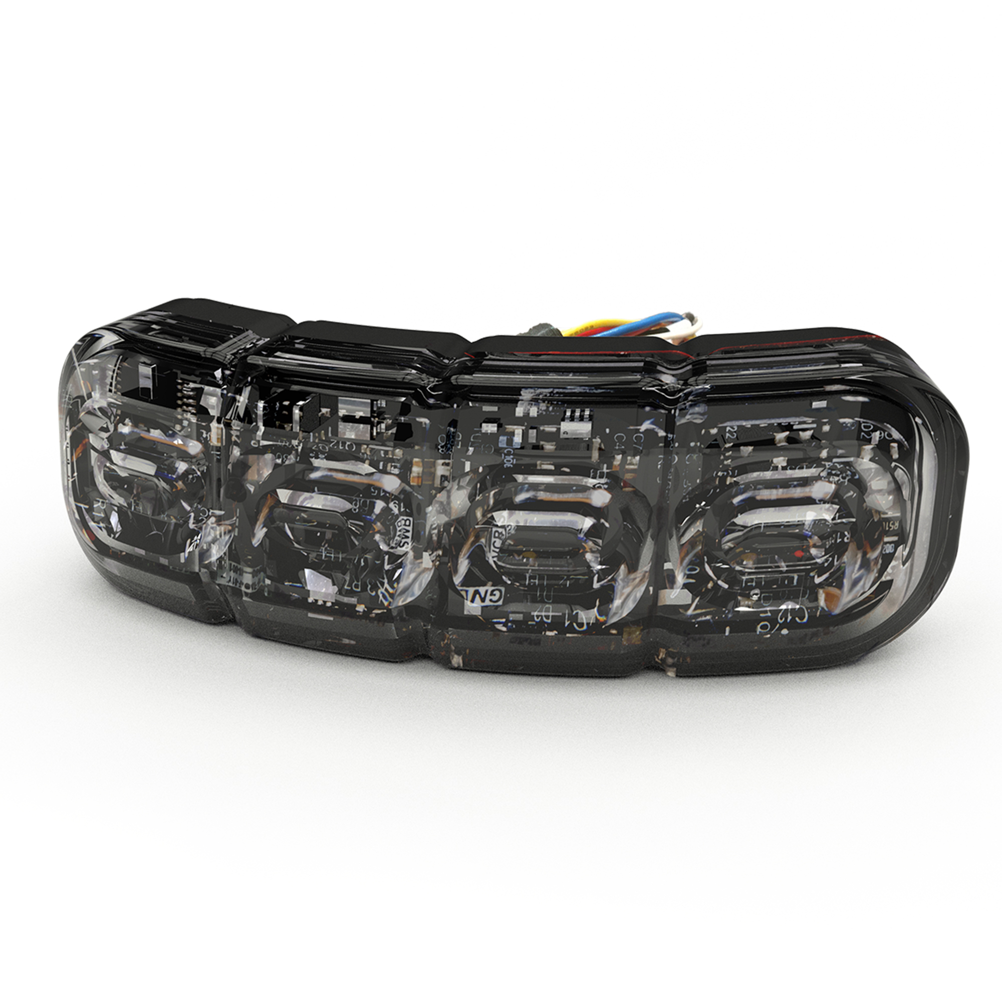 ECCO, Flexible Warning Light: 8 LEDs, amber/white, Light Type LED, Lens Color Clear, Included (qty.) 1 Model# ED3793AW